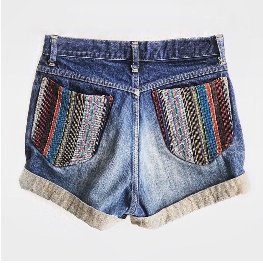 Vintage reworked Lee denim shorts 28